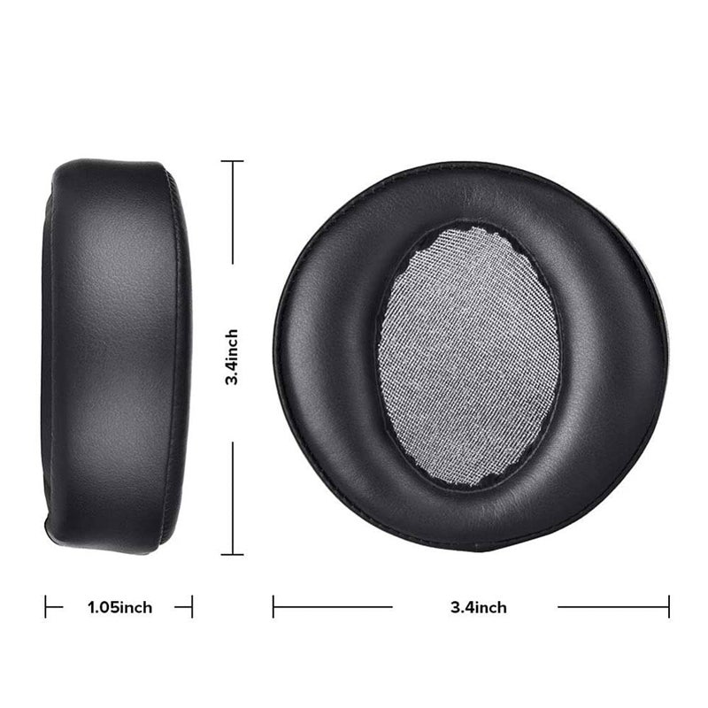 Actpe Earpads for Sony MDR-XB950BT Replacement Ear Cushion Pads with Protein Leather and Memory Foam for Sony MDR-XB950BT XB950B1 XB950N1 On Ear Headphones ONLY, Black - Image 4